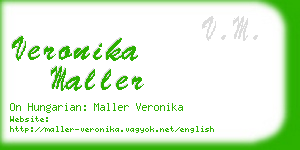 veronika maller business card